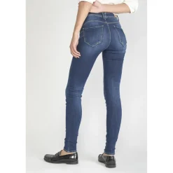 Jeans push-up slim taille haute PULP, longueur 34 bleu Jade
