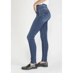 Jeans push-up slim taille haute PULP, longueur 34 bleu Jade