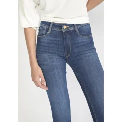 Jeans push-up slim taille haute PULP, longueur 34 bleu Jade