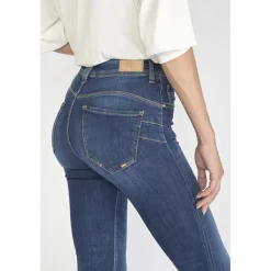 Jeans push-up slim taille haute PULP, longueur 34 bleu Jade
