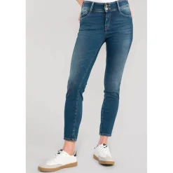 Jeans push-up slim ULTRA PULP, 7/8ème bleu Lise en coton
