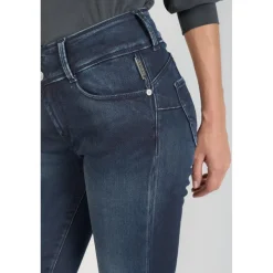 Jeans push-up slim ULTRA PULP, 7/8ème bleu en coton Gail