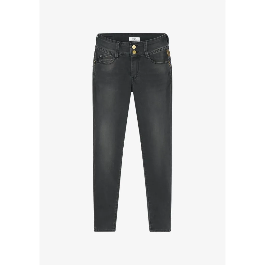 Jeans push-up slim ULTRA PULP, 7/8ème noir Ruby en coton