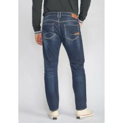 Jeans regular, droit 800/12, longueur 34 bleu en coton Oscar