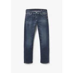 Jeans regular, droit 800/12, longueur 34 bleu en coton Oscar