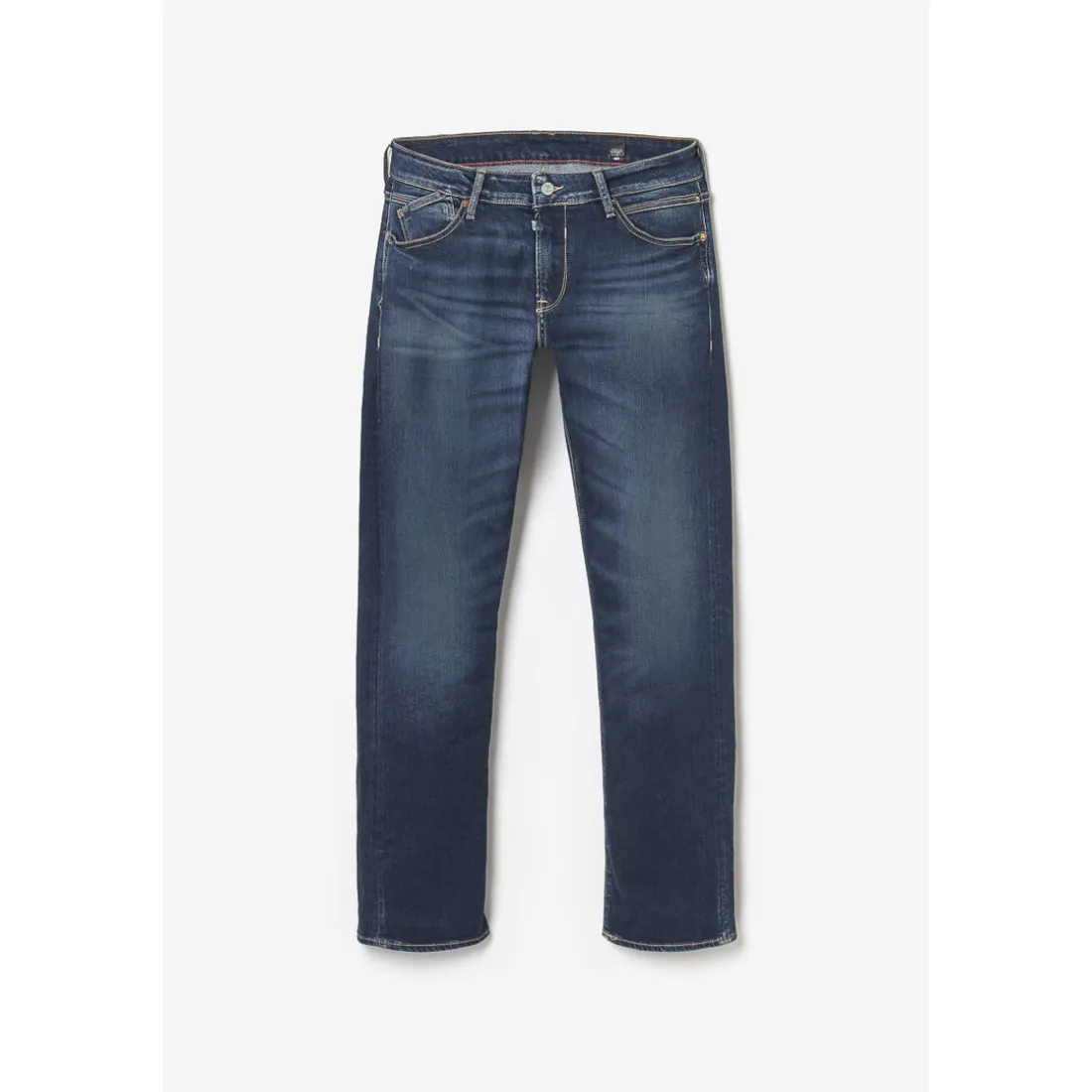 Jeans regular, droit 800/12, longueur 34 bleu en coton Oscar