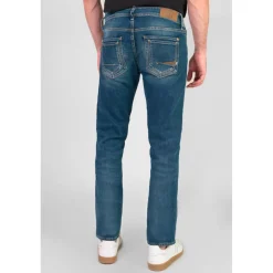 Jeans regular, droit 800/12, longueur 34 bleu Lars en coton