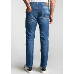 Jeans regular, droit 700/22, longueur 34 bleu en coton Zane