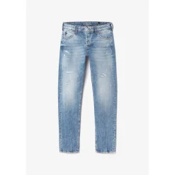 Jeans regular, droit 700/20, longueur 34 bleu en coton