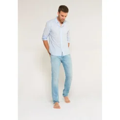 Jeans regular, droit 800/12, longueur 34 bleu Milo