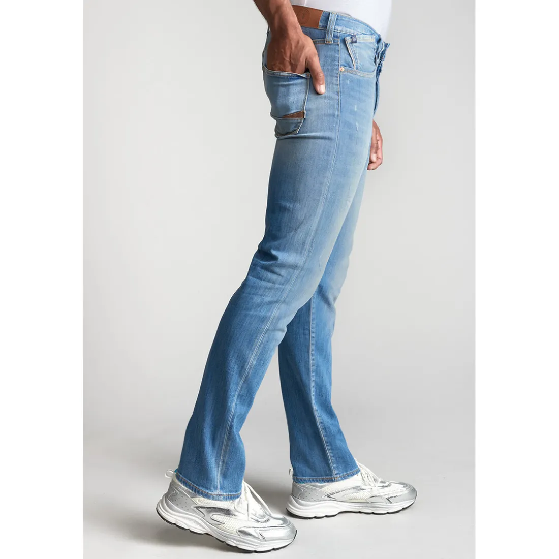 Jeans regular, droit 700/22, longueur 34 bleu en coton Cody