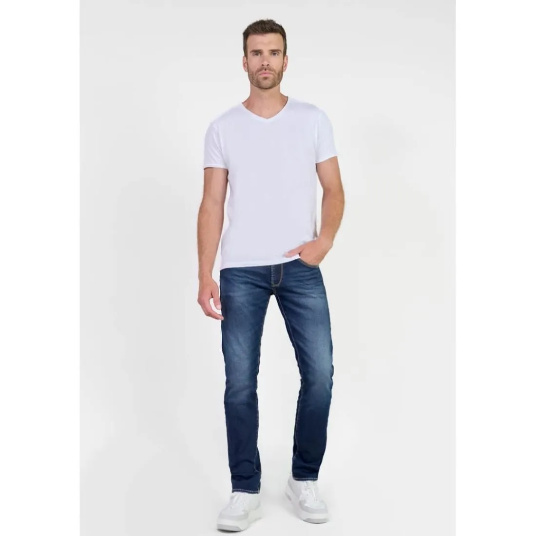 Jeans regular, droit 800/12, longueur 34 bleu Elijah