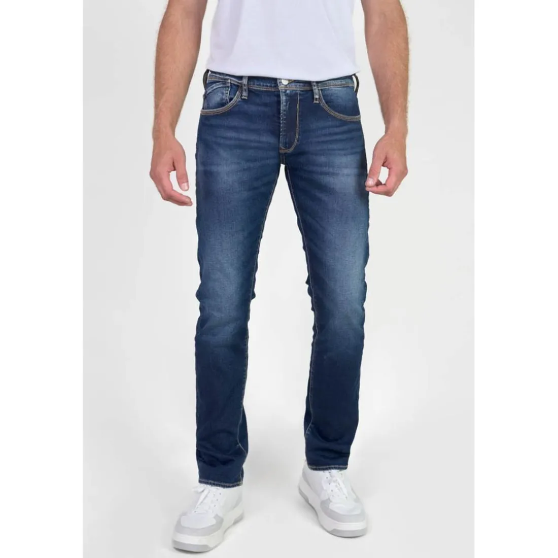 Jeans regular, droit 800/12, longueur 34 bleu Elijah