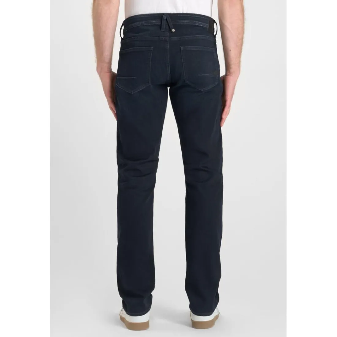 Jeans regular, droit 800/12, longueur 34 bleu en coton Xan