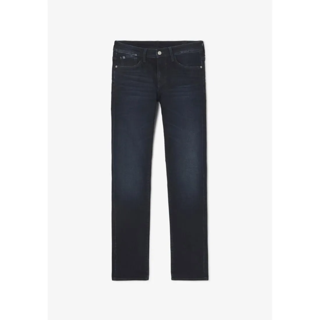 Jeans regular, droit 800/12, longueur 34 bleu en coton Xan