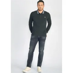 Jeans regular, droit 800/12, longueur 33 bleu en coton Earl