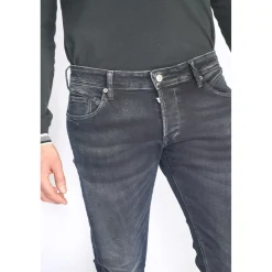 Jeans regular, droit 800/12, longueur 33 bleu en coton Earl