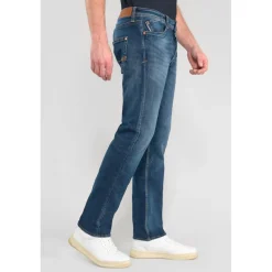 Jeans regular, droit 800/60 loose, longueur 34 bleu Joey en coton