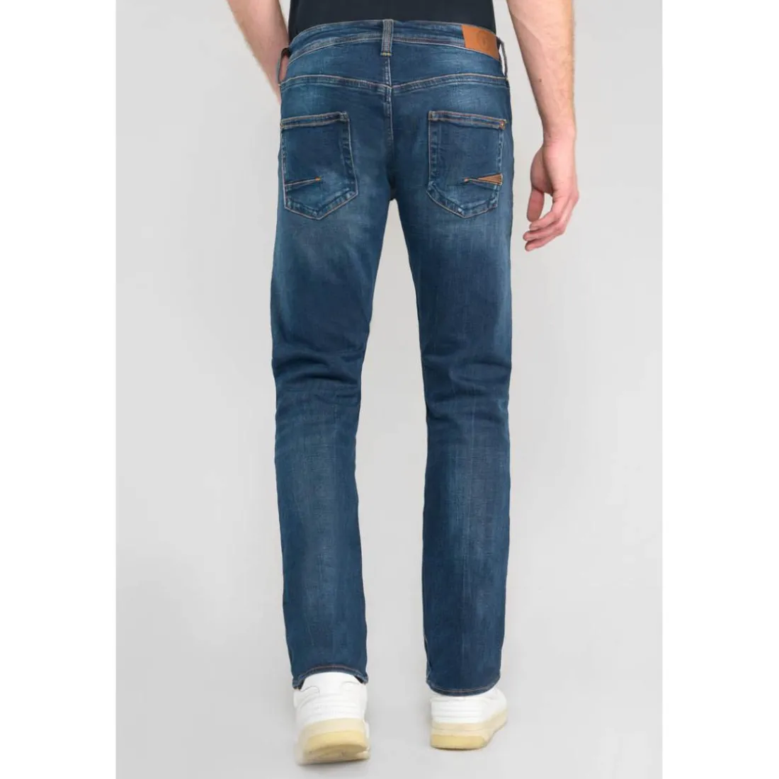 Jeans regular, droit 800/60 loose, longueur 34 bleu Joey en coton