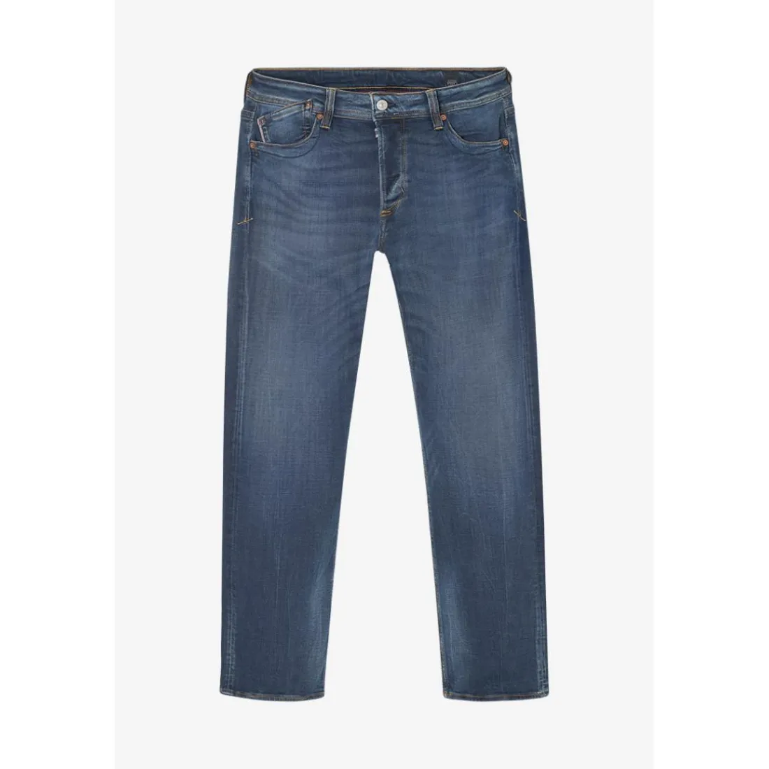 Jeans regular, droit 800/60 loose, longueur 34 bleu Joey en coton