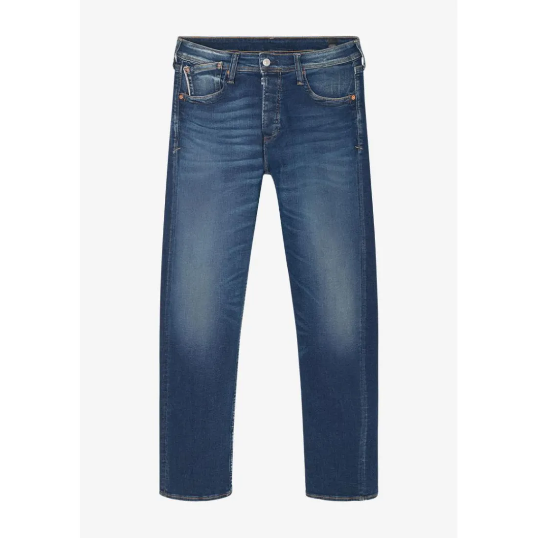 Jeans regular, droit 800/60 loose, longueur 34 bleu en coton Oak