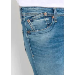 Jeans regular, droit 800/60 loose, longueur 34 bleu en coton Alex