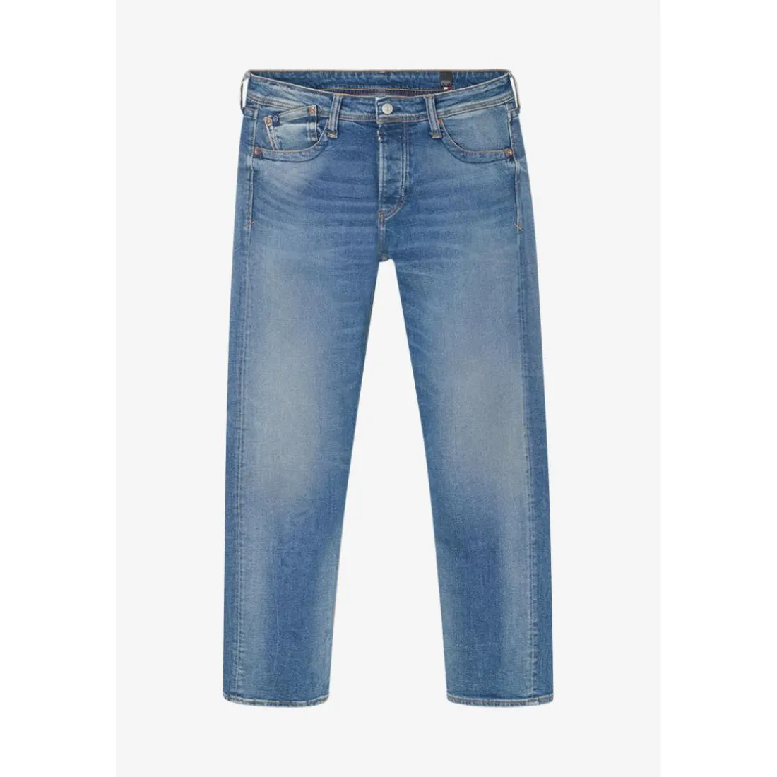 Jeans regular, droit 800/60 loose, longueur 34 bleu en coton Alex