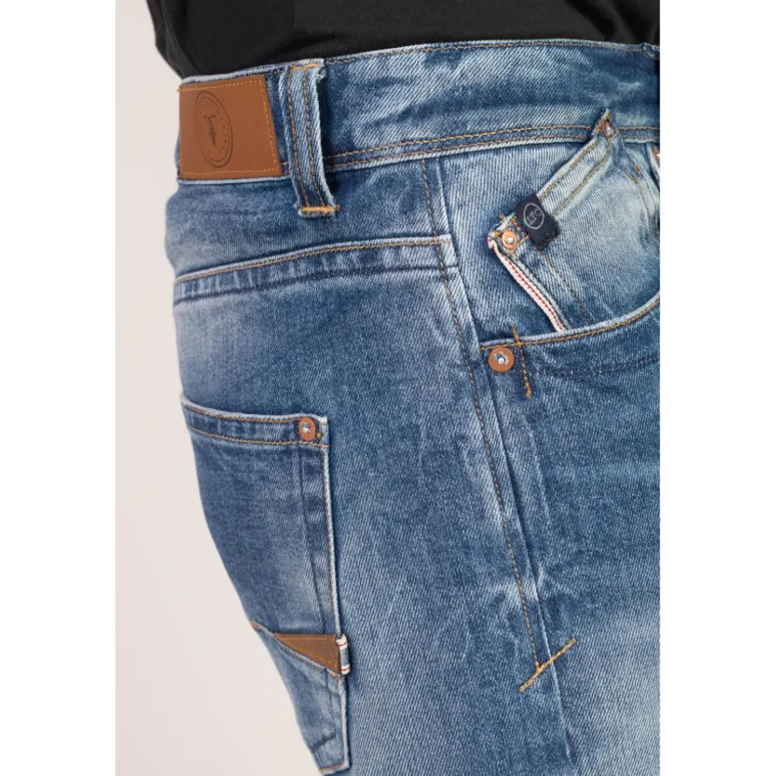 Jeans regular, droit 800/60 regular, longueur 34 bleu Yuri