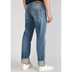 Jeans regular, droit 700/20 regular, longueur 34 bleu en coton Milo