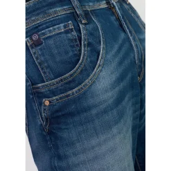 Jeans regular, droit 400/28 regular loose taille haute, longueur 34 bleu Louise