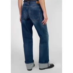 Jeans regular, droit 400/28 regular loose taille haute, longueur 34 bleu Louise