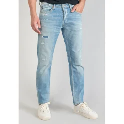 Jeans regular, droit 700/17 relax, longueur 34 bleu en coton Kai
