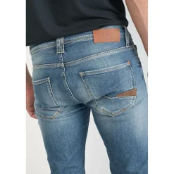 Jeans regular, droit 700/17 relax, longueur 34 bleu en coton Chase