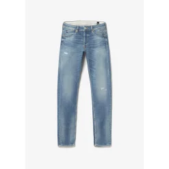 Jeans regular, droit 700/17 relax, longueur 34 bleu en coton Chase