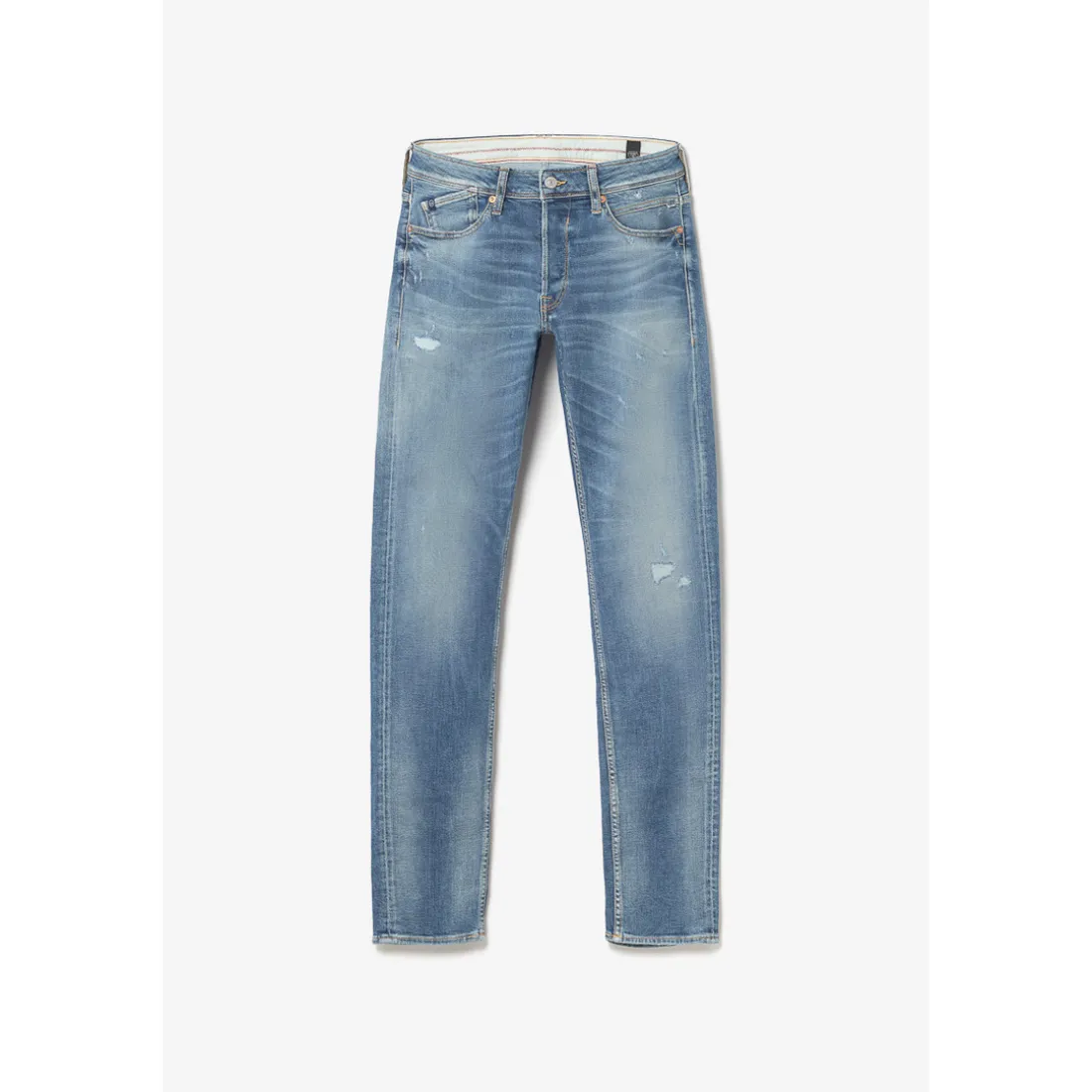 Jeans regular, droit 700/17 relax, longueur 34 bleu en coton Chase