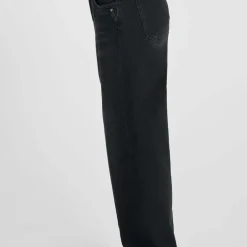 Jeans regular, droit 400/28 wide leg taille haute, longueur 34 noir Nora