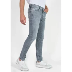 Jeans regular, droit jogg 800/12 regular , longueur 34 gris en coton Eloy