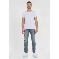 Jeans regular, droit jogg 800/12 regular , longueur 34 gris en coton Eloy