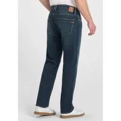 Jeans regular, droit jogg 800/12 regular , longueur 34 bleu en coton Gary