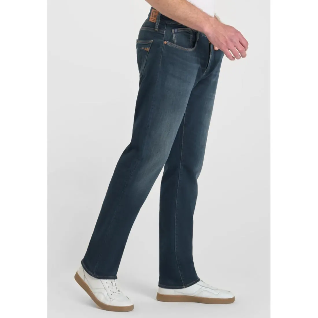 Jeans regular, droit jogg 800/12 regular , longueur 34 bleu en coton Gary