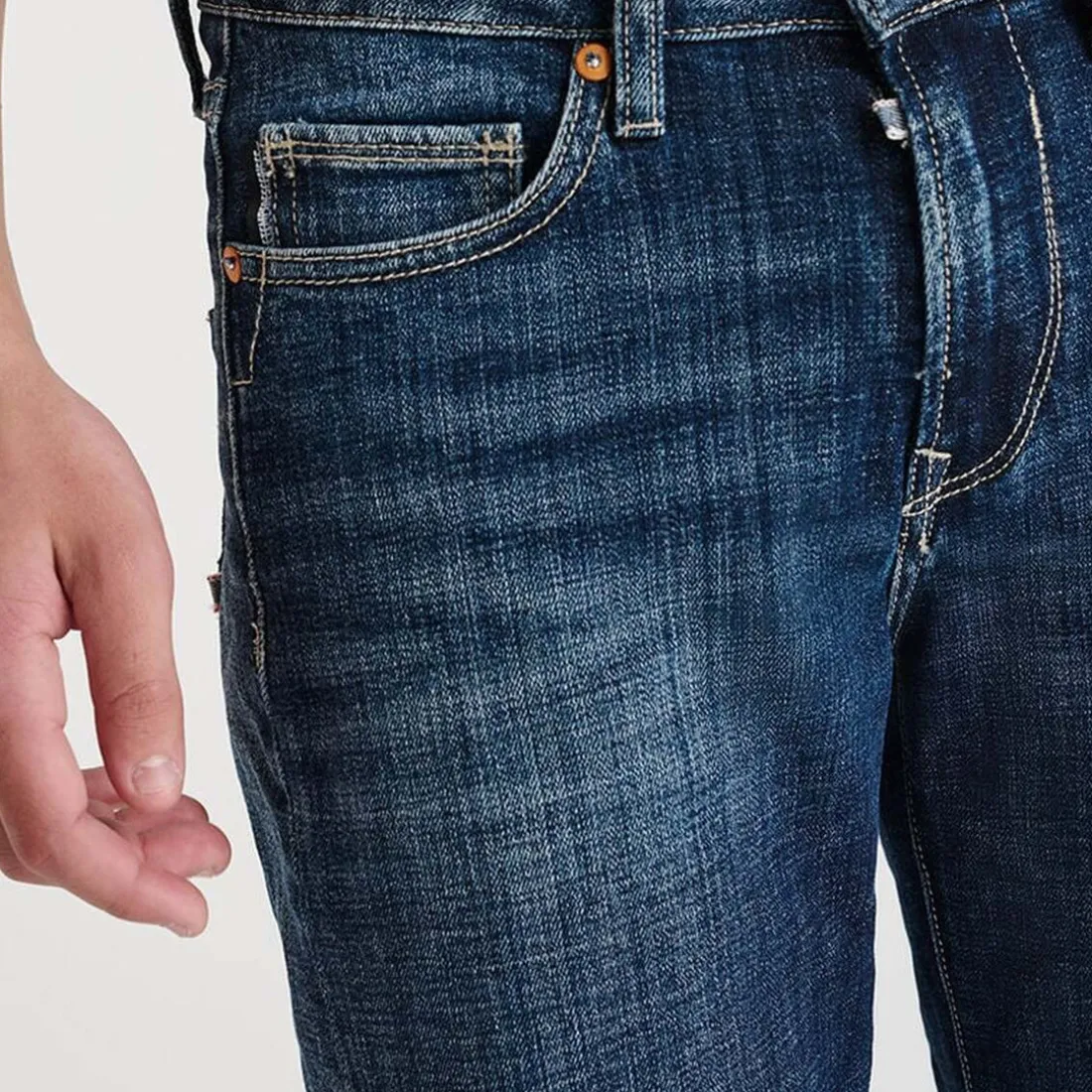 Jeans regular, droit regular, longueur 34 bleu Orin