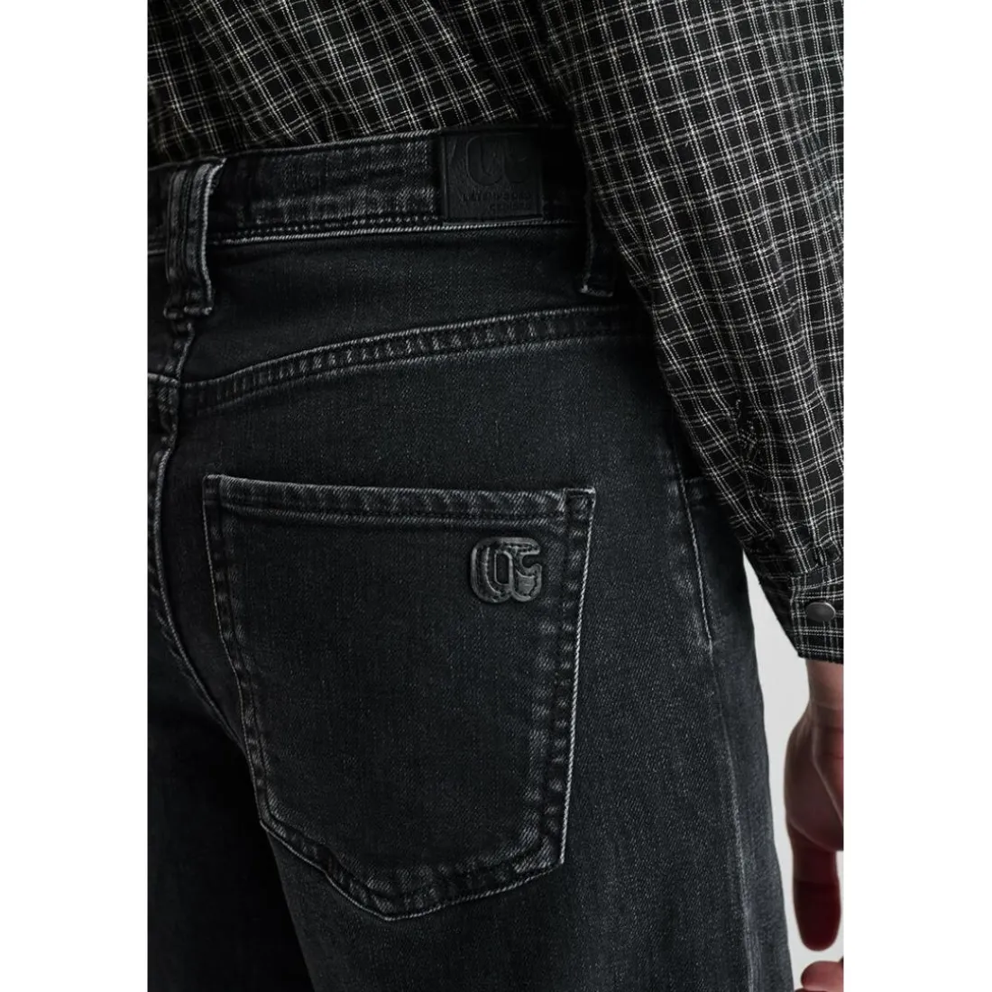 Jeans regular, droit REVERS, longueur 34 noir Ines