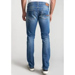 Jeans regular Pazy 800/12, longueur 34 bleu en coton