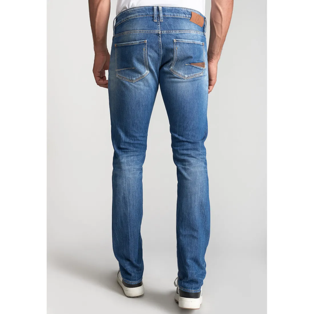 Jeans regular Pazy 800/12, longueur 34 bleu en coton