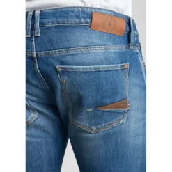 Jeans regular Pazy 800/12, longueur 34 bleu en coton