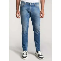 Jeans regular Pazy 800/12, longueur 34 bleu en coton