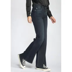 Jeans Sin pulp flare taille haute bleu-noir N°1 en coton