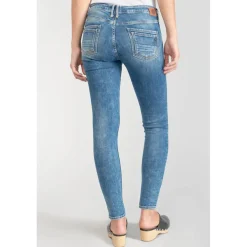 Jeans skinny POWER, 7/8ème bleu en coton Kai
