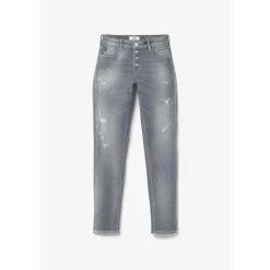Jeans skinny POWER, 7/8ème gris en coton
