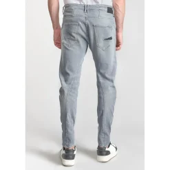Jeans tapered 903, longueur 34 gris Milo en coton